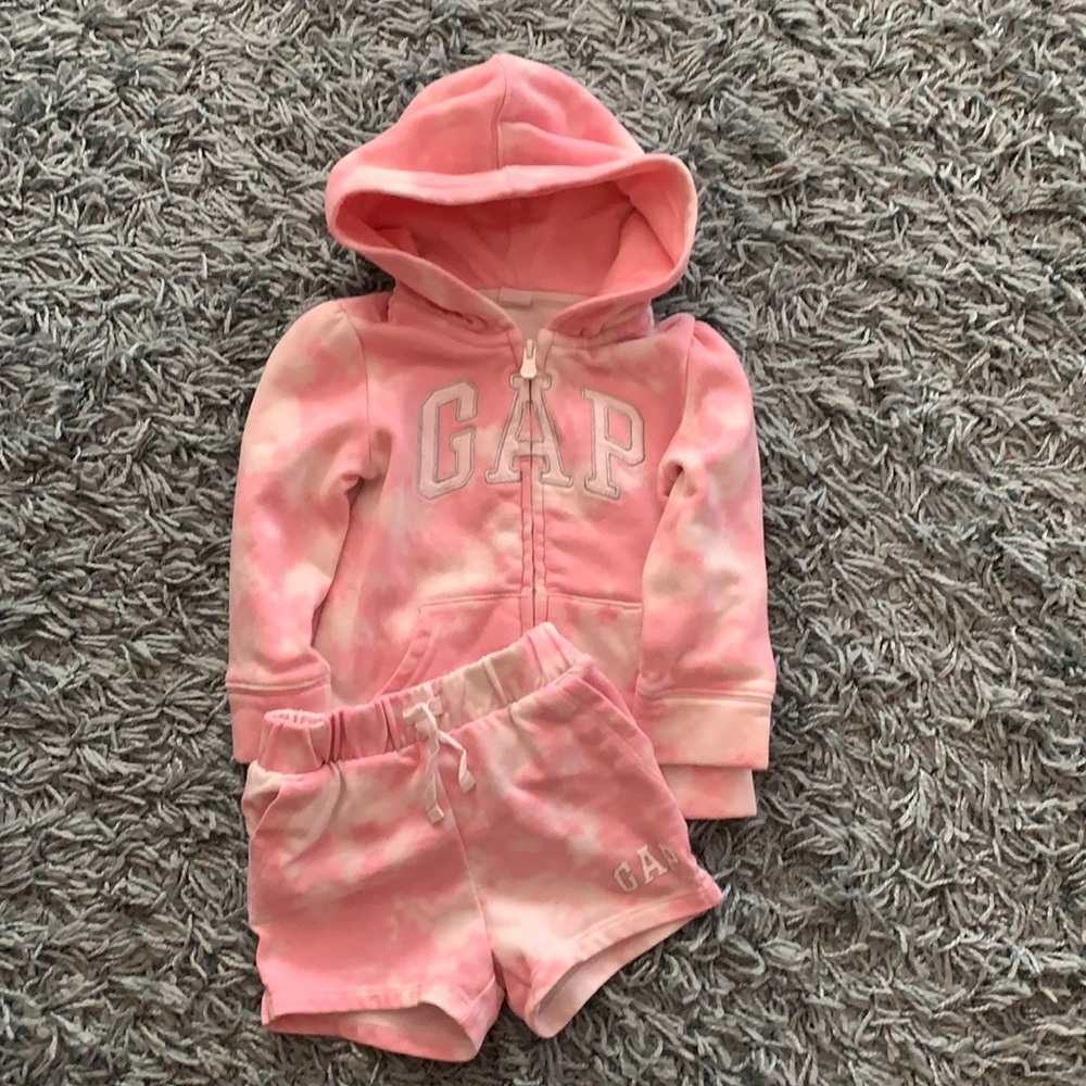 Baby Gap sweatsuit hoodie & shorts set